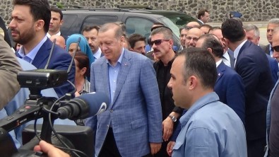 Cumhurbaşkanı Erdoğan'dan, Sarp Sınır Kapısı'nda İnceleme