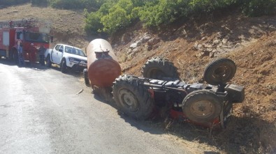 Traktör Devrildi Açıklaması 2 Ölü