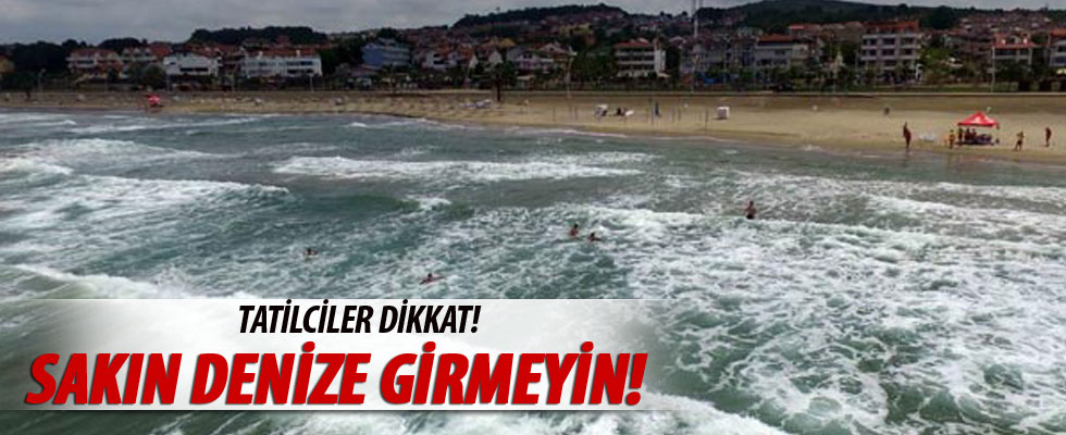 Kocaeli'de önemli uyarı: Denize girmeyin