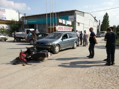 Sandıklı'da Trafik Kazası Açıklaması 1 Yaralı