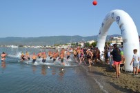EDREMIT BELEDIYESI - Edremit Uluslararası Açık Su Maratonu Yapıldı