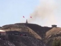 KUZEY IRAK - Şehitliğe teröristlerden havanlı saldırı