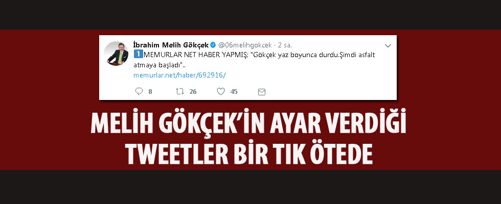 Melih Gökçek'ten memurlar net'e ayar üstüne ayar