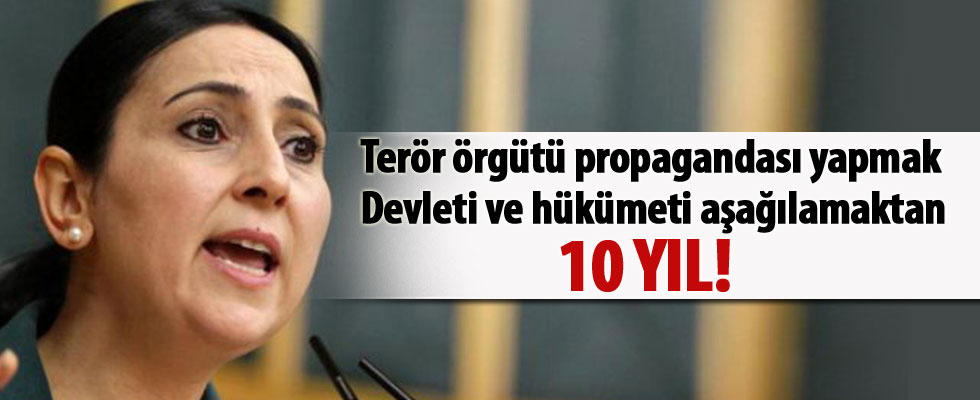 Figen Yüksekdağ için 10 yıl hapis istemi