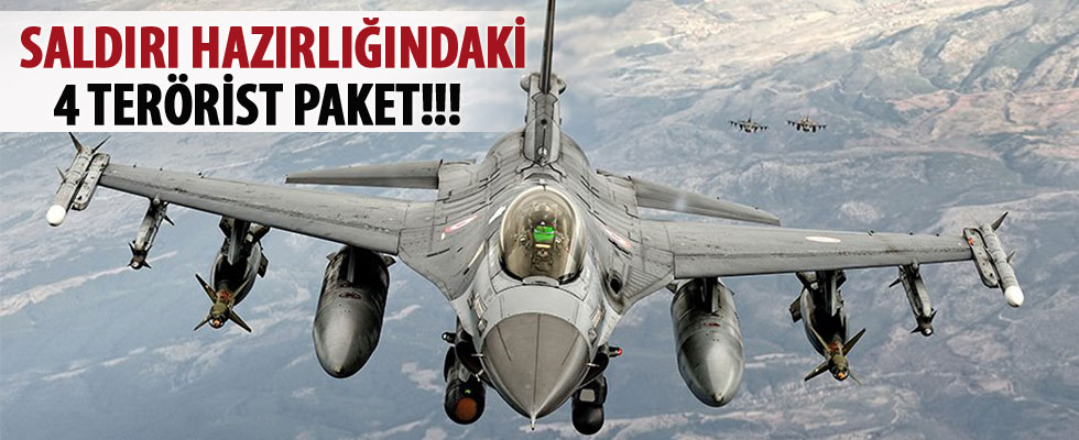 Saldırı hazırlığındaki teröristlere hava operasyonu