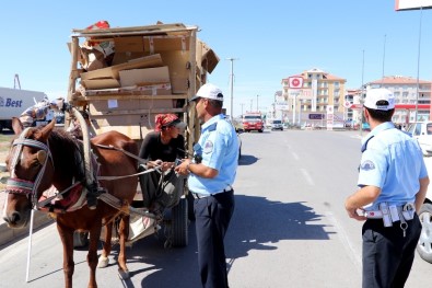 Aksaray'da At Arabalarına Yönelik Uygulamalar Sürüyor