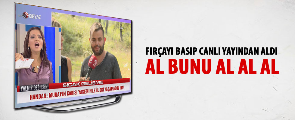 Canlı yayında sunucudan fırça: Bana ne yapacağımı öğretmeyin