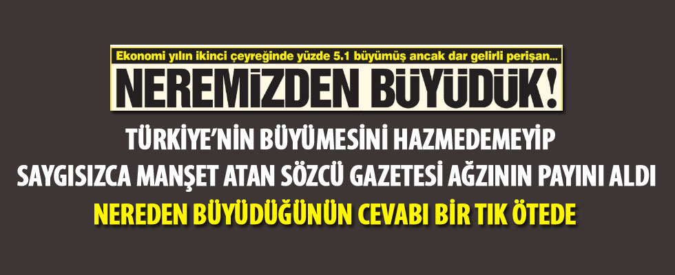 Hikmet Genç'ten Sözcü gazetesine müthiş kapak