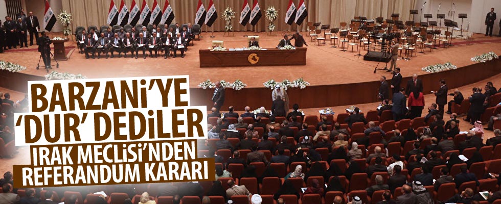 Irak Meclisi referandum kararını açıkladı