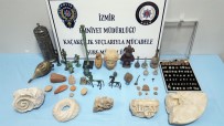 TARİHİ ESER KAÇAKÇILIĞI - İzmir'de Tarihi Eser Kaçakçılığı Açıklaması 1 Gözaltı