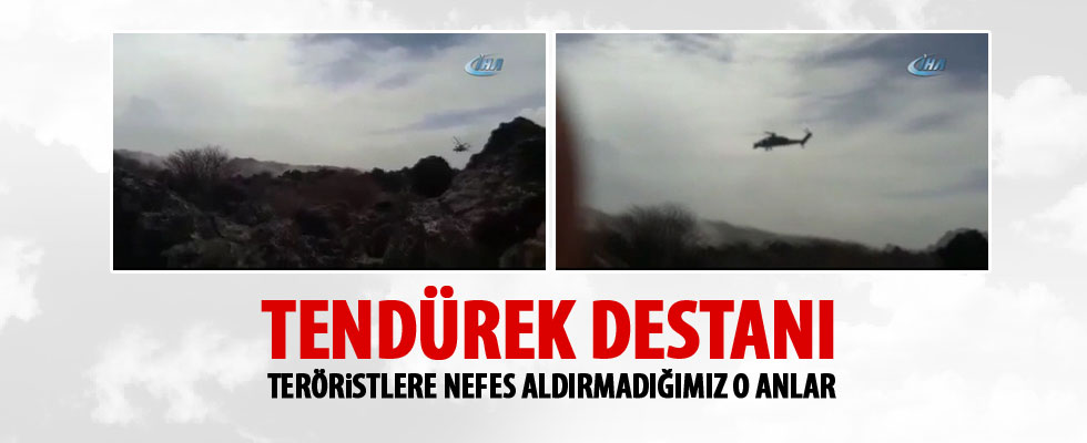 Ağrı'da helikopterli terör operasyonu kamerada