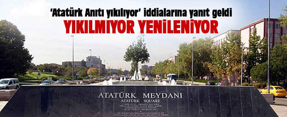 Ankara Büyükşehir Belediyesi'nden Atatürk Anıtı açıklaması