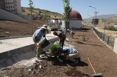 Büyükşehir Belediyesi, Çermik'te Okul Bahçesini Düzenledi