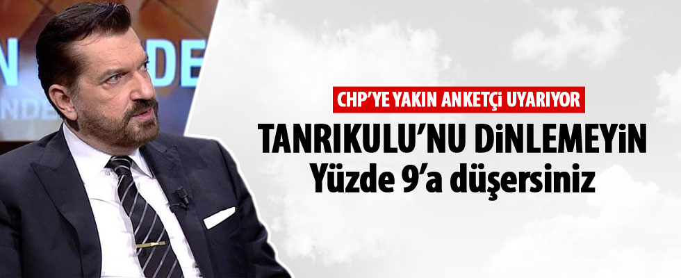 CHP'ye Sezgin Tanrıkulu uyarısı