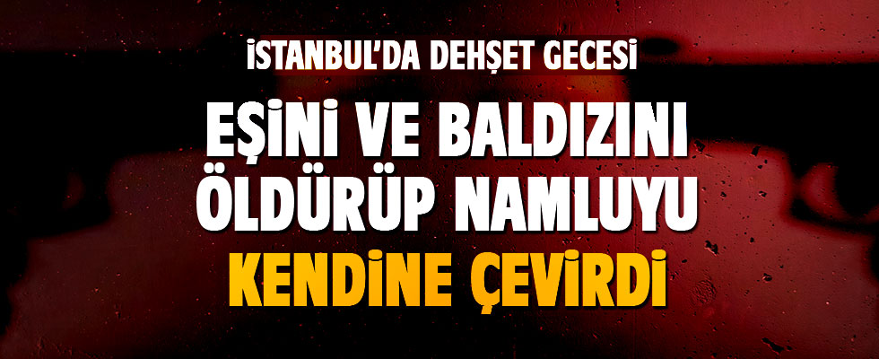 Kağıthane'de, karısı ve baldızını öldürüp intihara kalkıştı