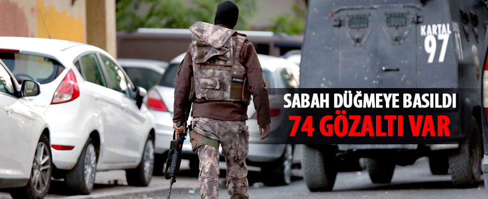 İstanbul'da DEAŞ operasyonu: 74 gözaltı