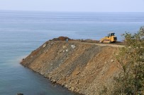 KARADENIZ SAHIL YOLU - Rize-Artvin Havalimanı deniz dolgusu başladı