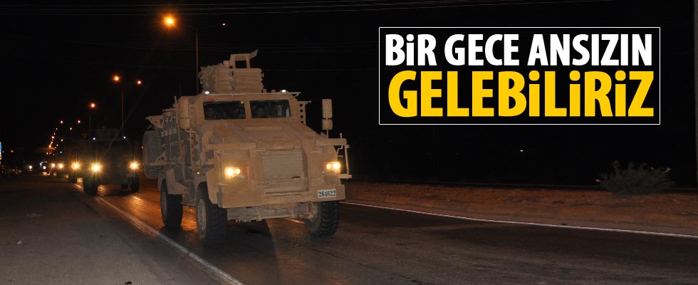 Sınıra askeri araç sevkiyatı