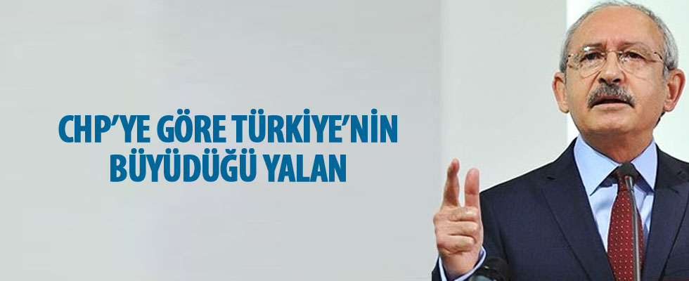 CHP Türkiye ekonomisinin büyüdüğüne inanmıyor