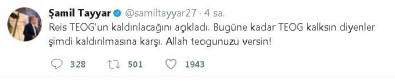 Şamil Tayyar'dan TEOG Çıkışı