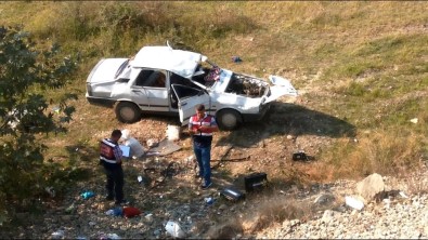 Samsunda Otomobil Şarampole Yuvarlandı Açıklaması 1 Ölü, 5 Yaralı