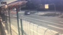 HAFRİYAT KAMYONU - Tuzla'da Kontrolden Çıkan Araç Takla Attı