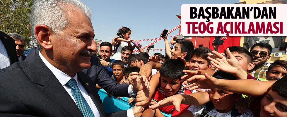 Başbakan Binali Yıldırım'dan flaş TEOG açıklaması