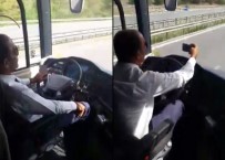 OTOBÜS FİRMASI - Direksiyon Başında Önce Sigara Sonra Selfie