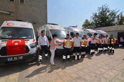 Kahramanmaraş'ta 5 Ambulans Göreve Başladı