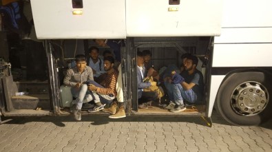 Doğubayazıt'ta Otobüsten 142 Kaçak Göçmen Çıktı