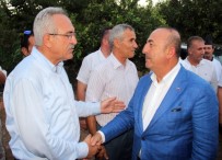 HÜSEYIN GÜNEY - Bakan Çavuşoğlu, Alanya'da Taziyeye Katıldı