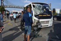 ALI SıRMALı - Balıkesir'de iki yolcu minibüsü çarpıştı: 41 yaralı