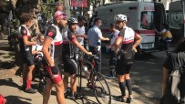 İSTINYE - Sarıyer'de Profesyonel Bisikletçi Ölümden Döndü