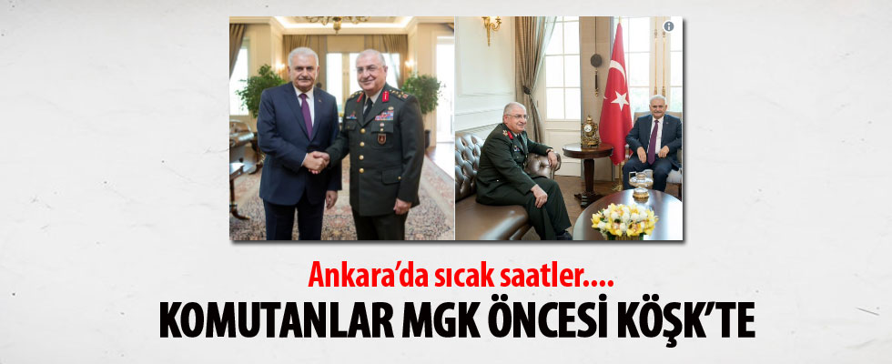 Başbakan Yıldırım, kuvvet komutanlarıyla tek tek görüşüyor