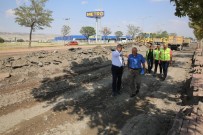 MODIFIYE - Başkan Çelik, Serbest Bölge'den Anbar'a Kadar Olan Yoldaki Yenileme Çalışmalarını İnceledi