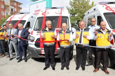 Karaman'a Gönderilen Üç Yeni Ambulans, Göreve Başladı