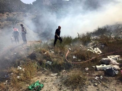 Kastamonu'da Çöp Alanında Yangın