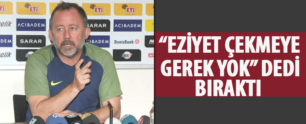 Eskişehirspor'da Sergen Yalçın istifa etti