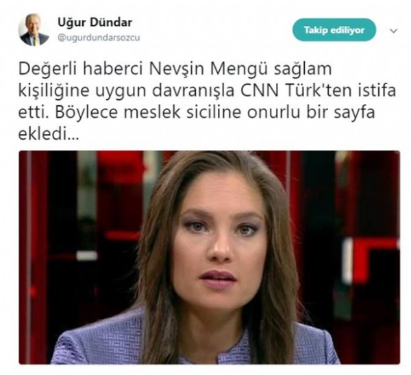 Nevşin Mengü kovuldu