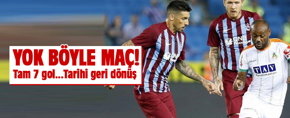 Trabzon'da 7 gol var!