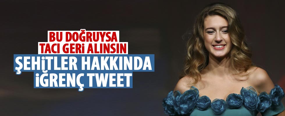 Miss Turkey birincisinden skandal tweet