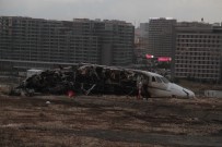 Uçak Kazasının Boyutu  Hava Aydınlanınca Ortaya Çıktı