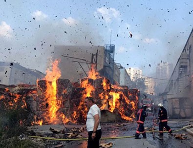 Kütahya'da fabrika yangını