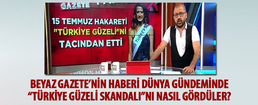 Beyaz Gazete'nin haberi dünya gündeminde