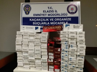 Elazığ'da Bin 310 Paket Kaçak Sigara Ele Geçirildi