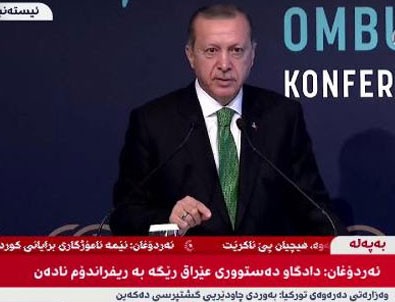 Erdoğan'ın konuşmasını canlı yayınladılar