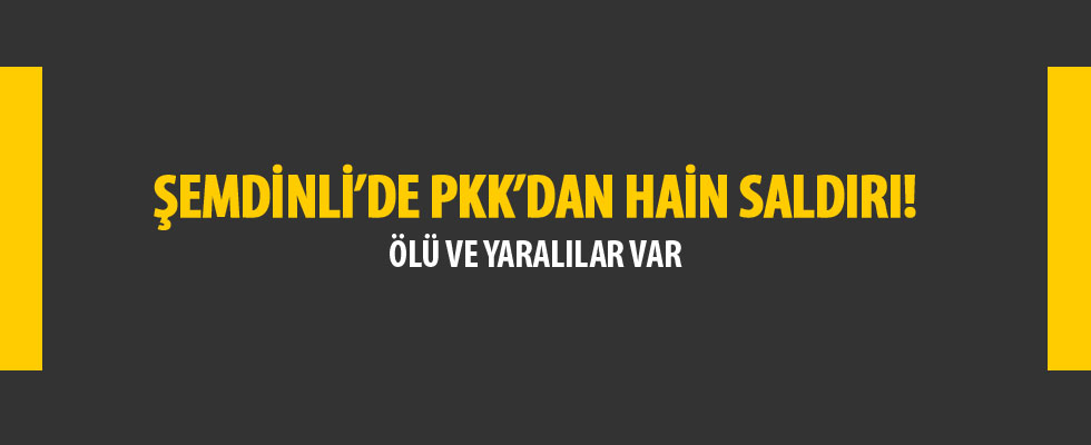 Şemdinli'de PKK'dan hain saldırı: 1 ölü, 5 yaralı