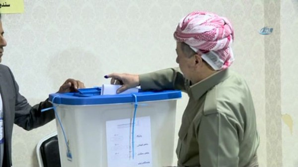 Kuzey Irak'ta referandumun ilk fotoğrafları geldi