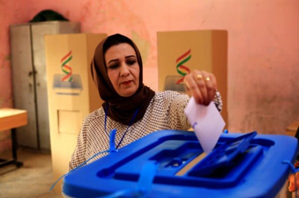 Kuzey Irak'ta referandumun ilk fotoğrafları geldi
