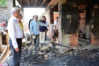 TURAN ÇAKıR - Başkan Yılmaz'dan Yangınzede Aileye Yardım Sözü